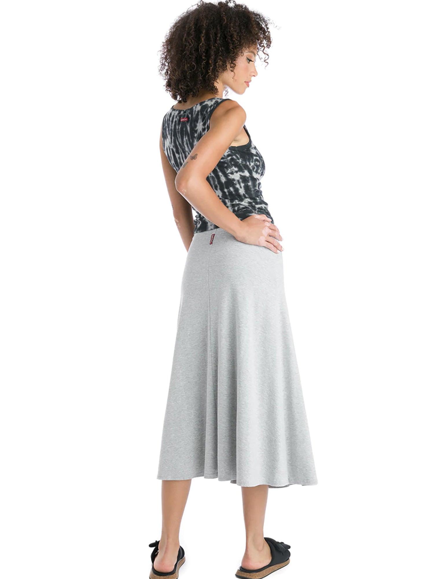 Hard Tail Flat Waist Midi Skirt B-154 Product Image