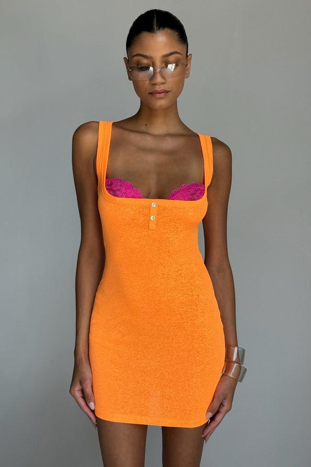PIPPA MINI DRESS - ORANGE : APRICOT Product Image