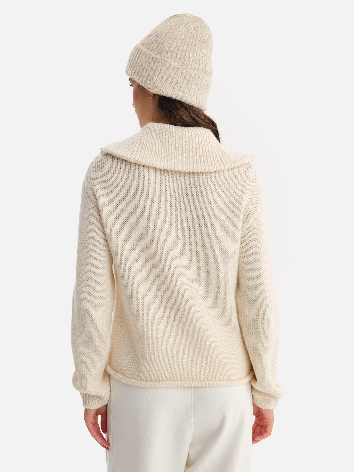 Luxe Alpaca Half-Zip Sweater Female Product Image