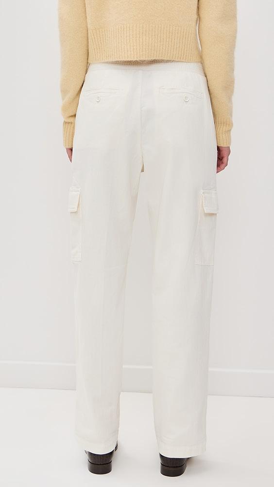 James Perse Stretch Herringbone Twill Oversized Utility Pants | Shopbop Product Image
