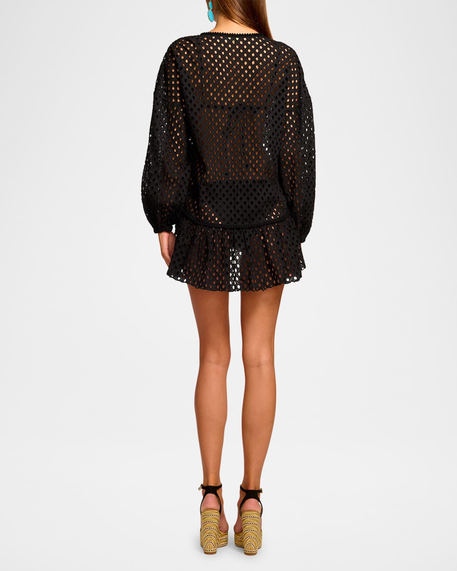 Caya Eyelet-Embroidered Sun Dress Coverup Product Image