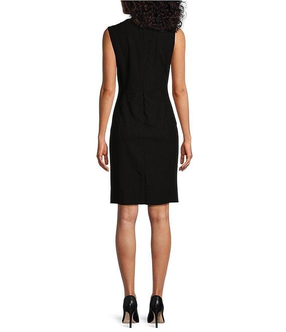 Investments Platinum Suiting Sleeveless Crew Neck Sheath Dress Product Image