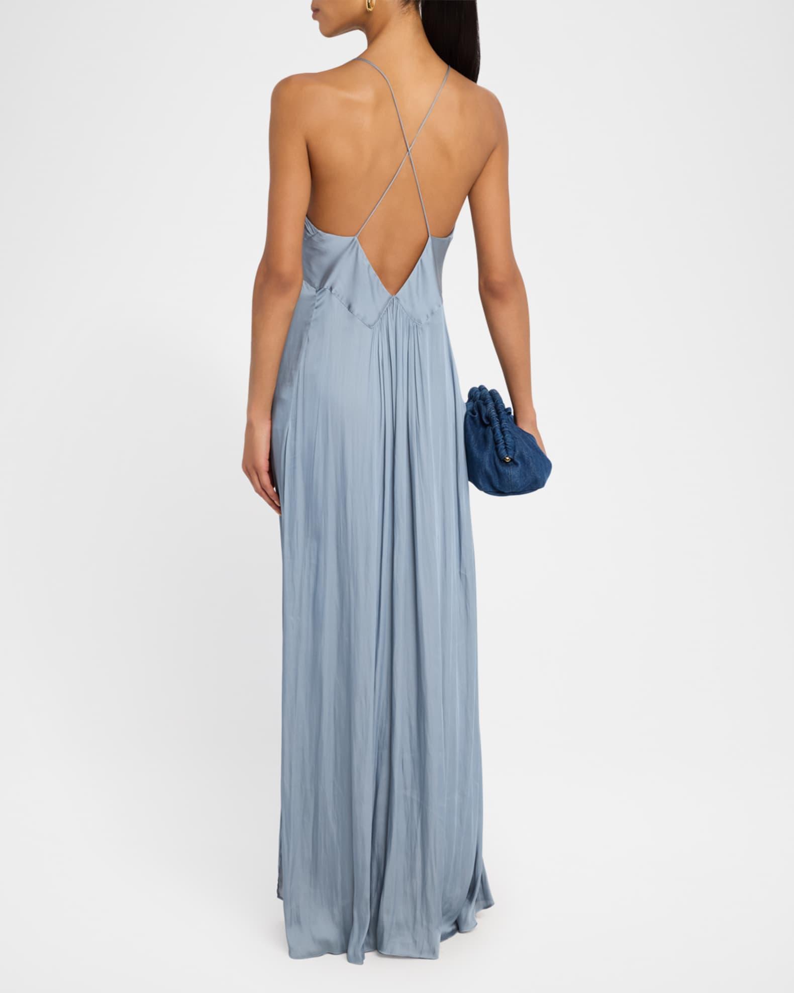 Ingrid Strappy Satin Dress Product Image