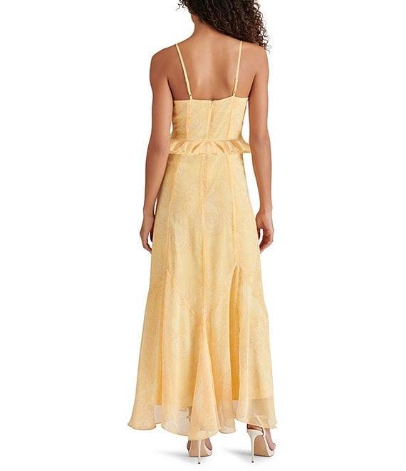 Steve Madden Gracie Lace V Neck Sleeveless A-Line Maxi Dress Product Image