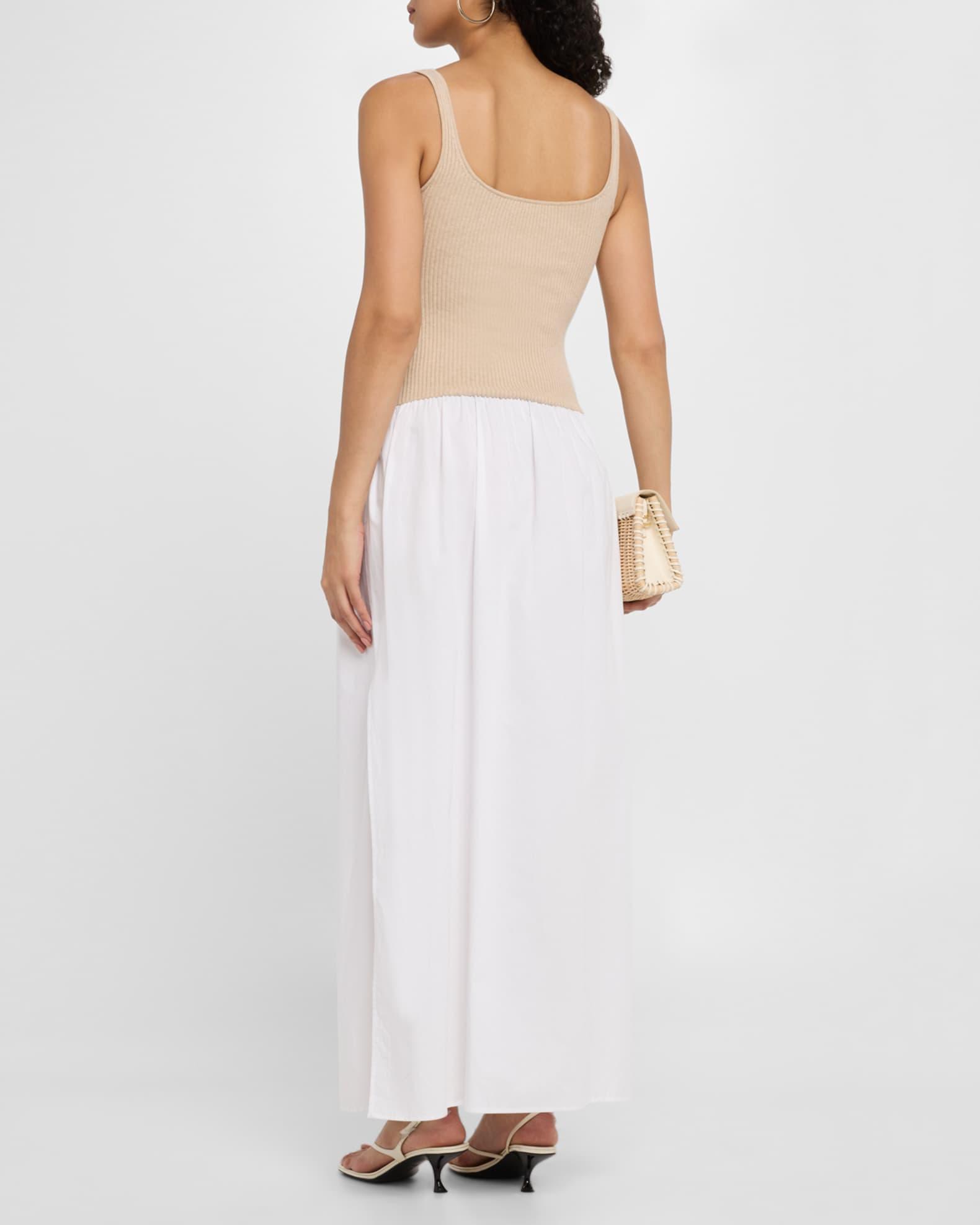 Reversible Cutout Mixed Media Maxi Dress Product Image