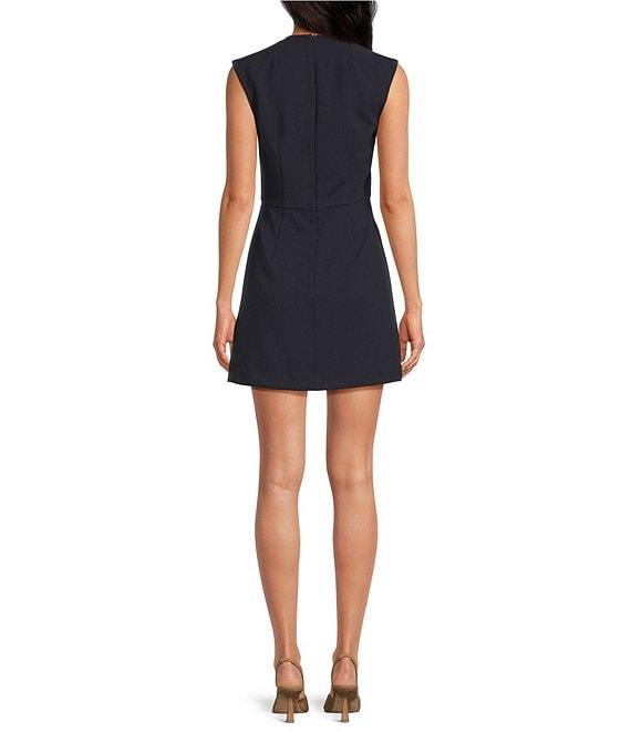 French Connection Ruth Whisper Square Neck Sleeveless Mini Dress Product Image