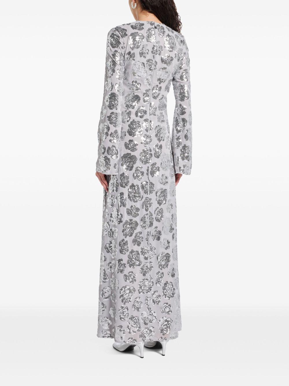 sequinned chiffon maxi dress Product Image