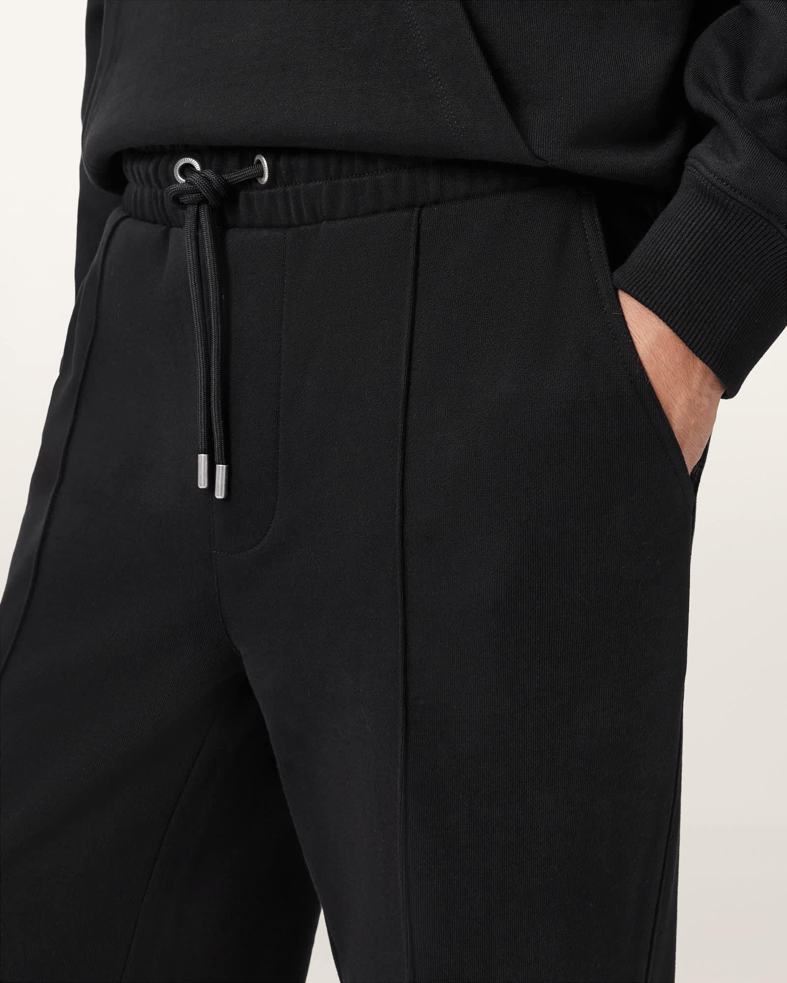 Milo Straight Fit Sweatpants Jet Black | ALLSAINTS US Product Image