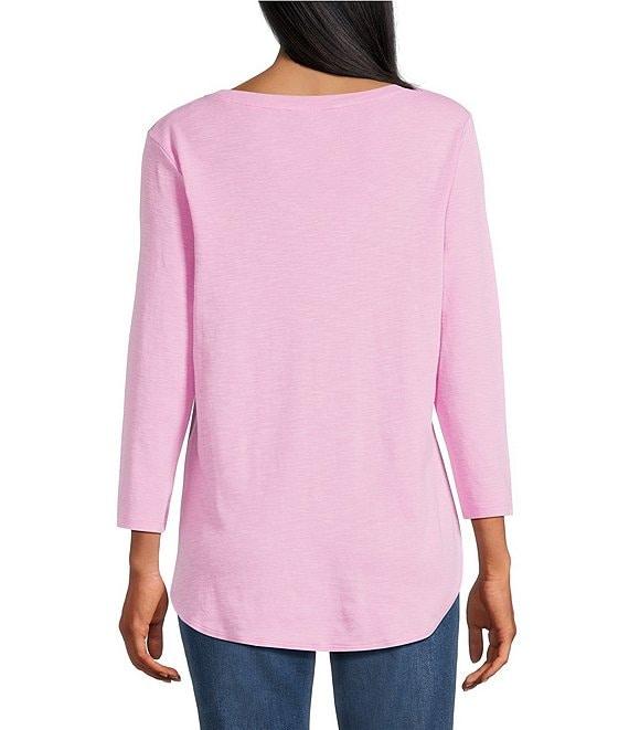 Tommy Bahama Ashby Isles Slub Rib V-Neck 3/4 Sleeve Tee Product Image