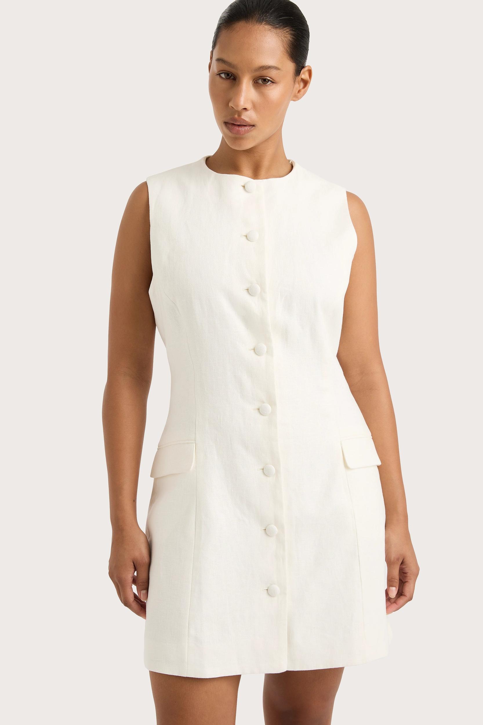Jane Mini Dress White - Final Sale Product Image