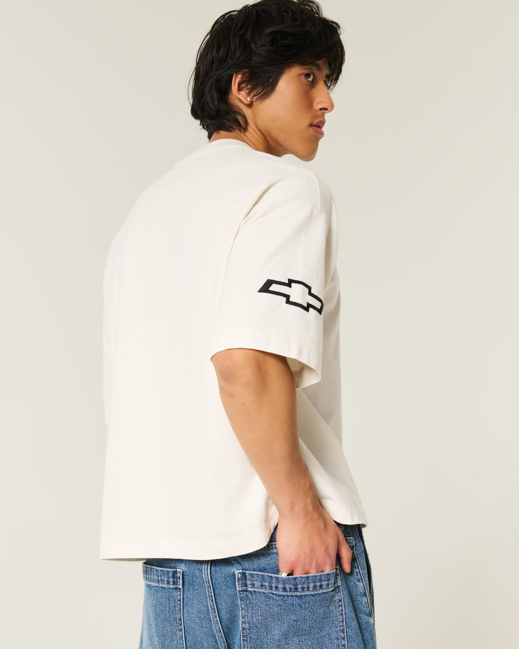Baggy Heavyweight Crop Chevrolet Graphic Tee Product Image