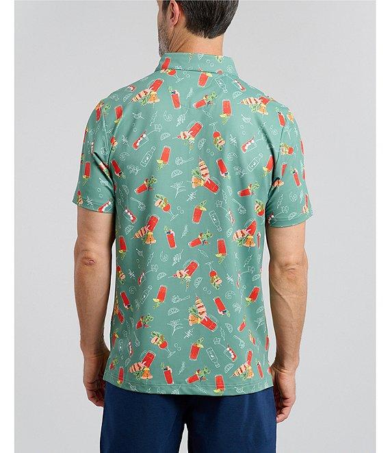William Murray Short Sleeve Printed Polo Shirt Product Image