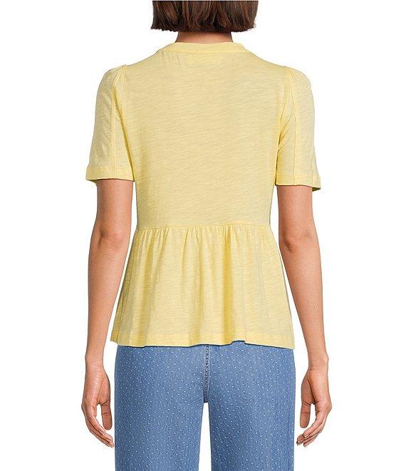 Nurture Ruched Short Sleeve Crew Neck Top Product Image