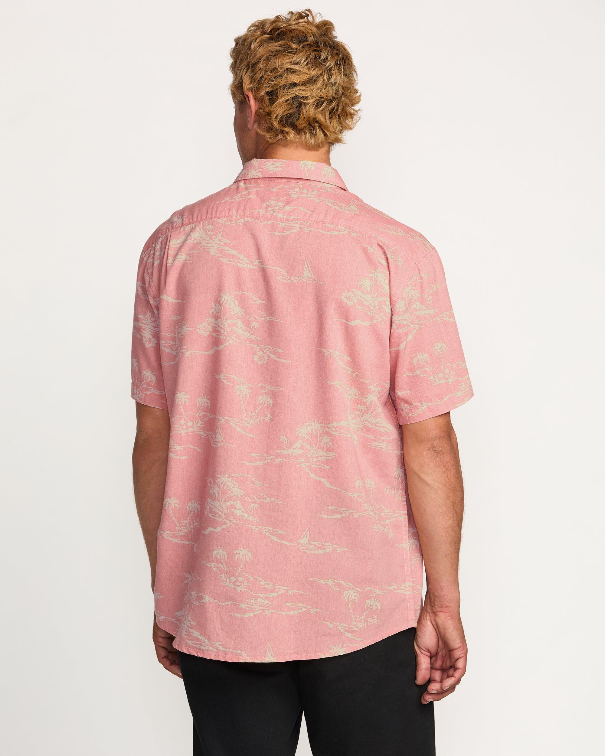 Sundays Short Sleeve Shirt - Dust Red Male Product Image