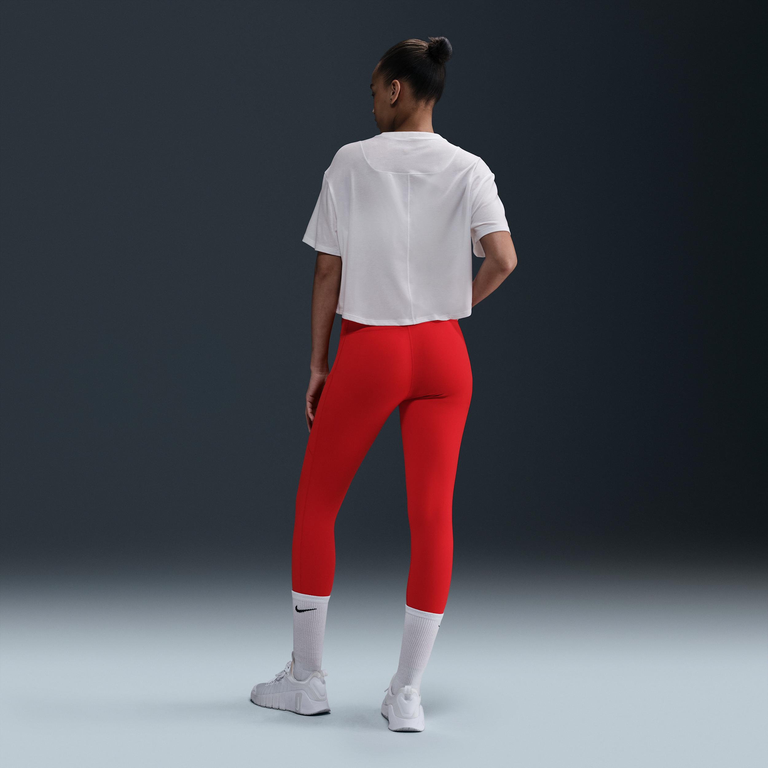 Nike Women's One Relaxed Dri-FIT Cropped Short-Sleeve Top Product Image