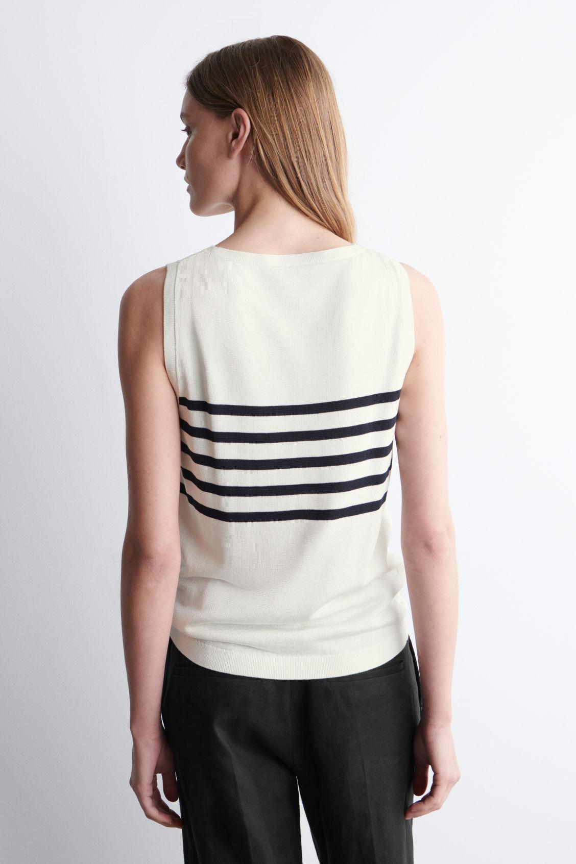 STRIPED KNITTED TANK TOP Product Image