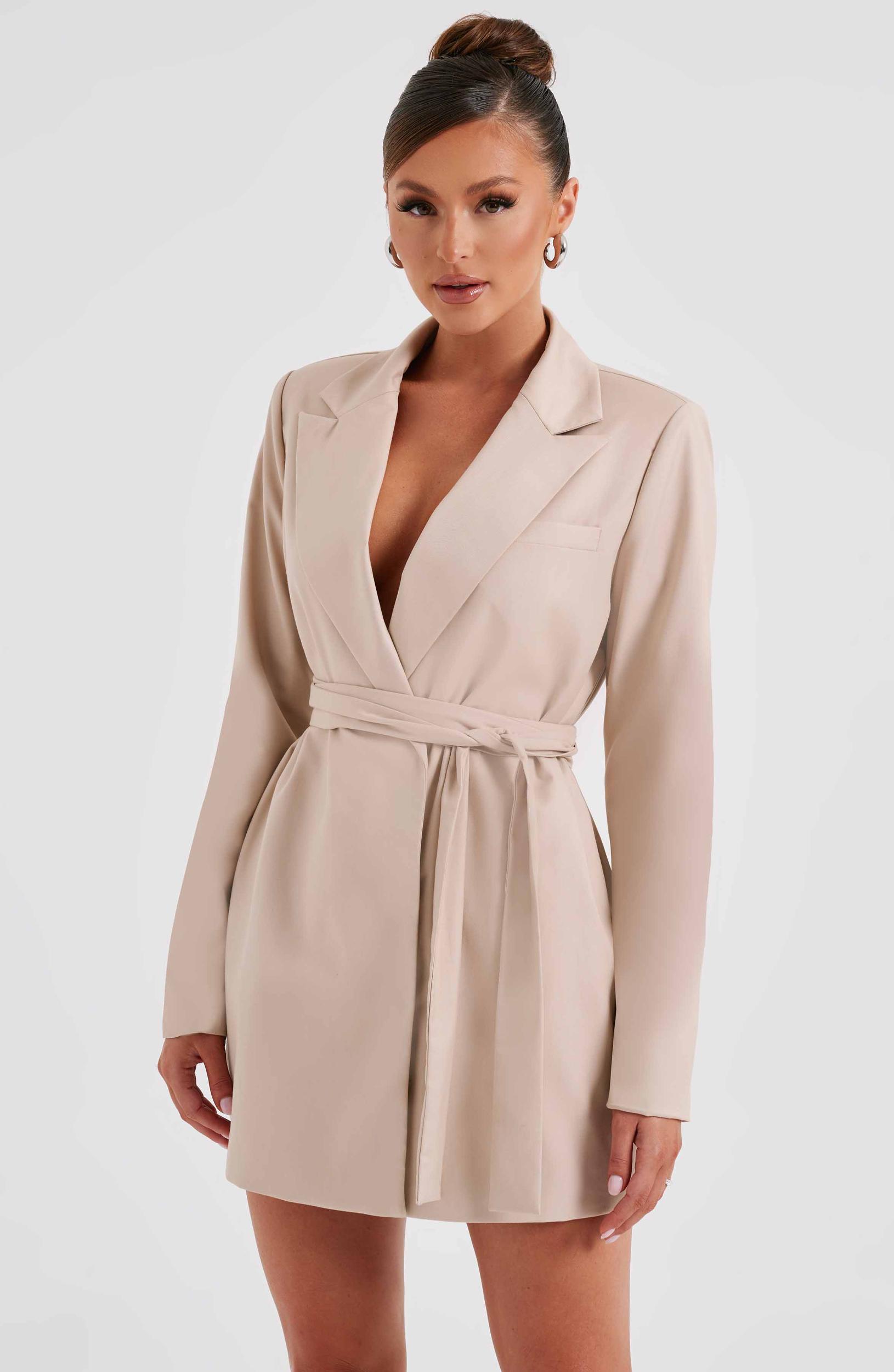 Heather Suit Dress - Beige Product Image