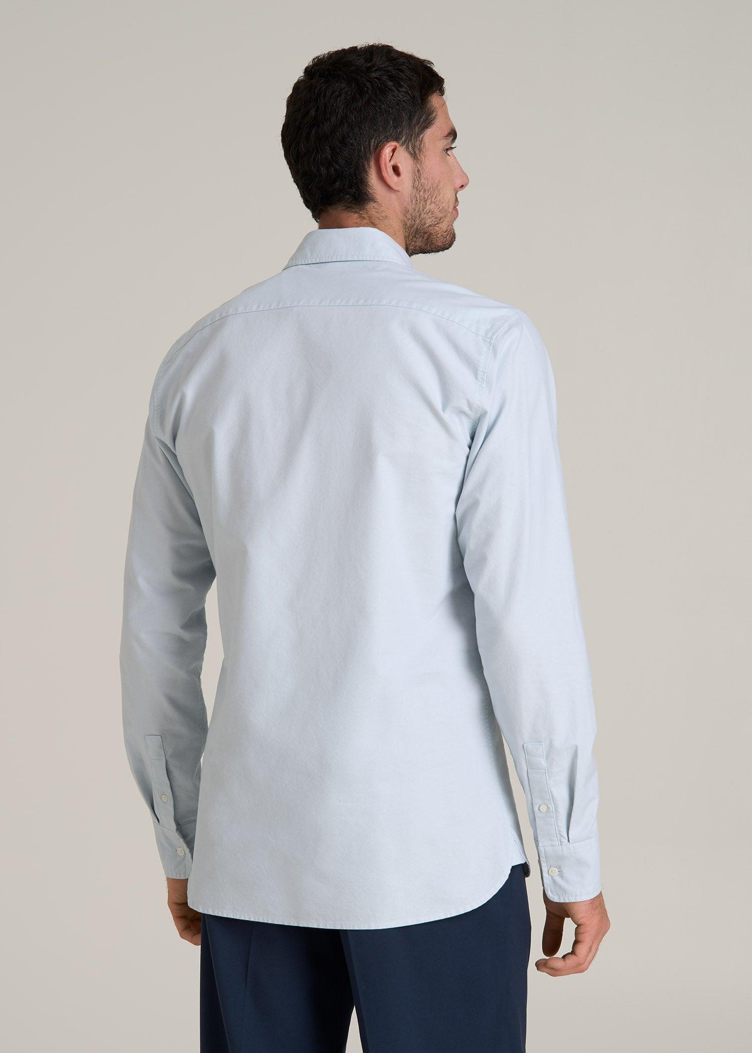 Pinpoint Oxford Shirt for Tall Men in Light Blue Male Product Image