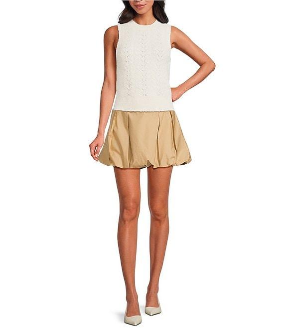 ASTR the Label Toini Pleated Elasticized Bubble Hem Skort Product Image