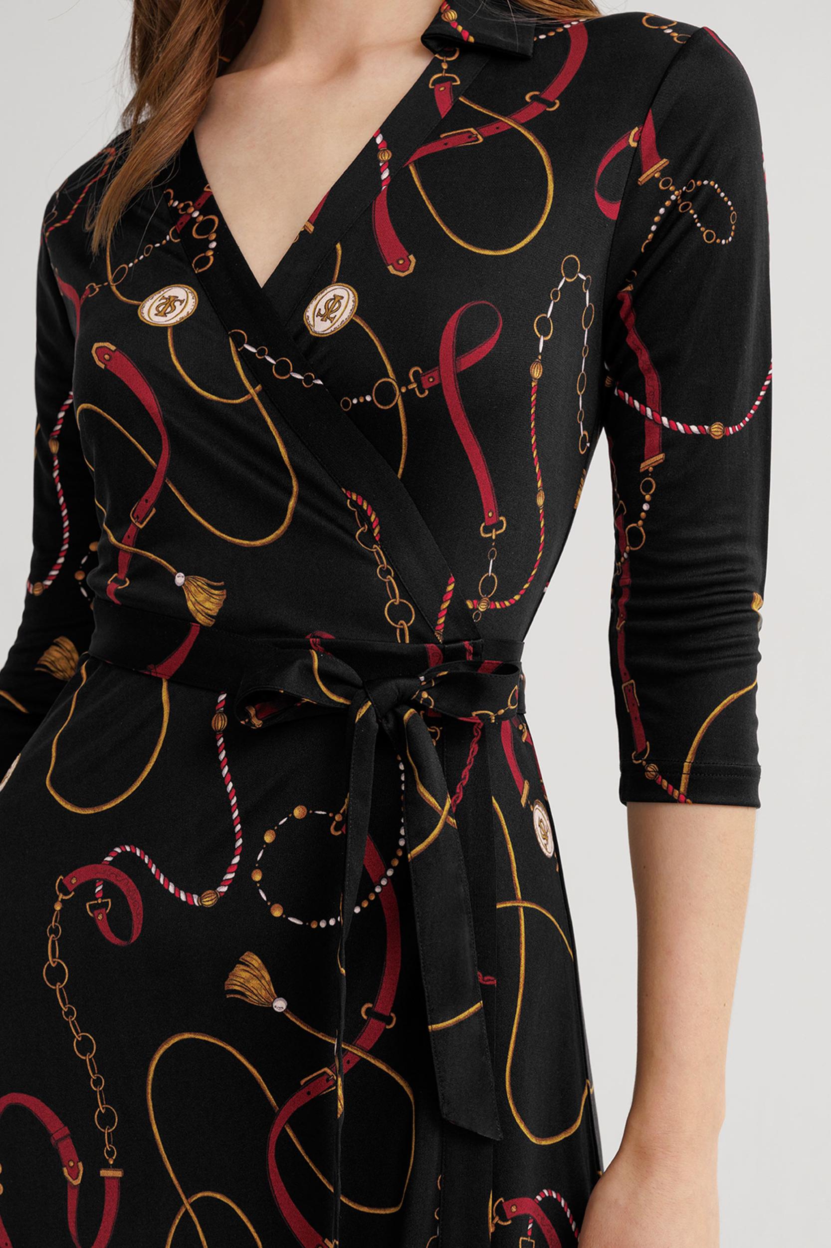 Louisville Print Wrap Dress Product Image