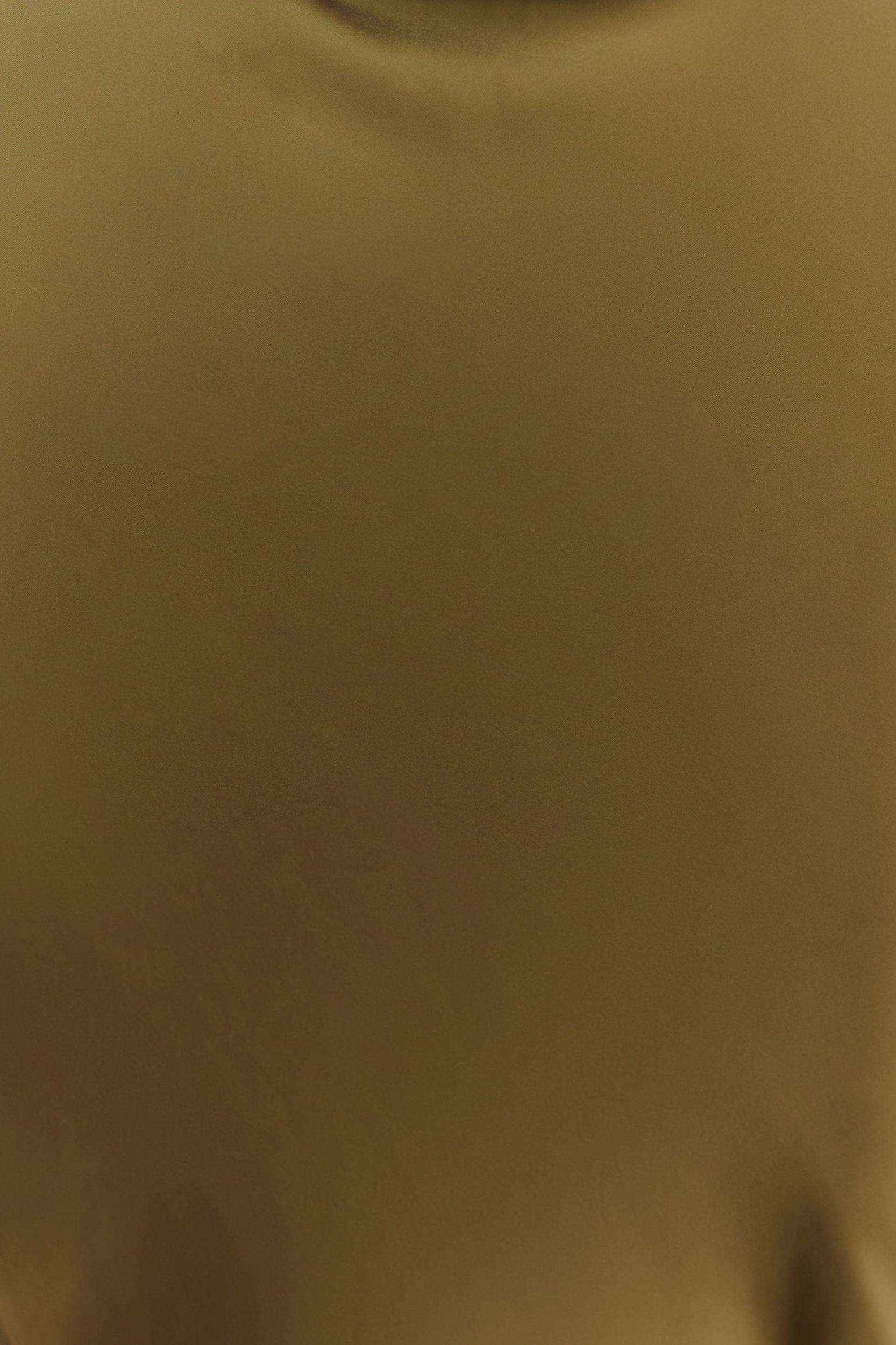 Nicola Satin Asymmetric Maxi Skirt - Basil Product Image