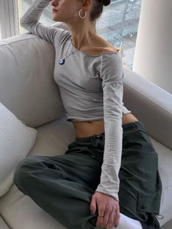 Lilac Y2K Long Sleeve Tee Product Image