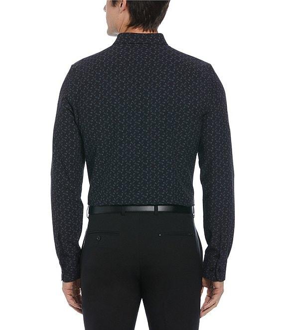 Perry Ellis Performance Stretch Allover Print Long Sleeve Woven Shirt Product Image