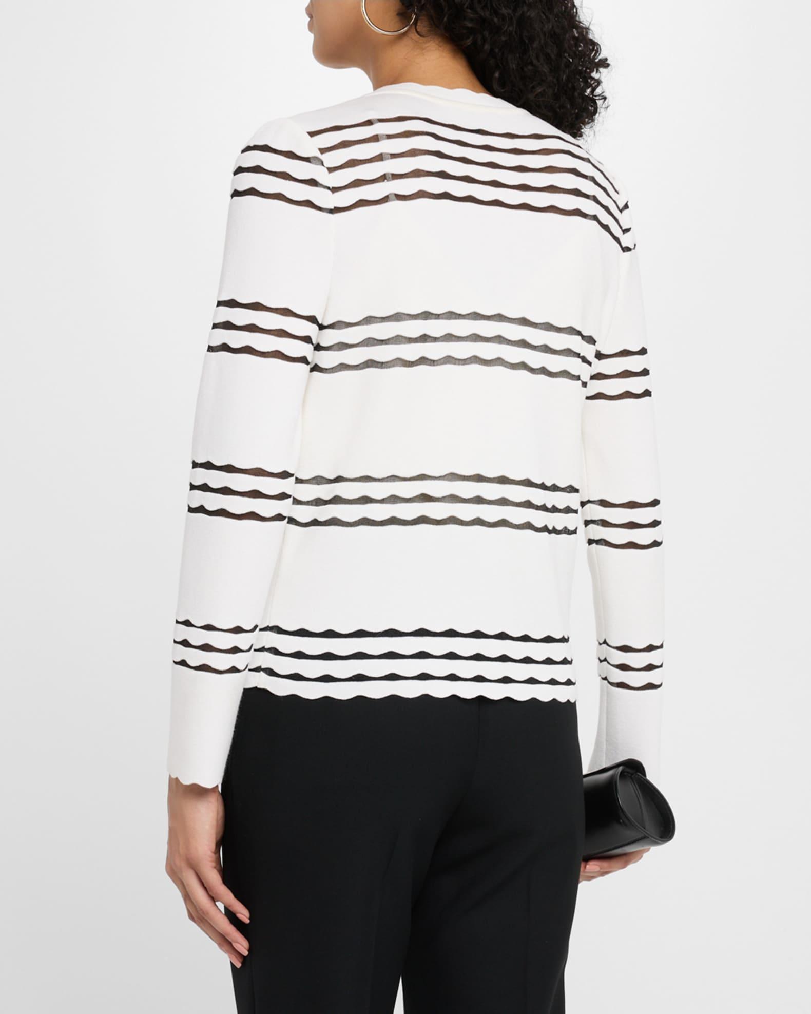 Heritage-Fit Scalloped Trim Knit Jacket Product Image