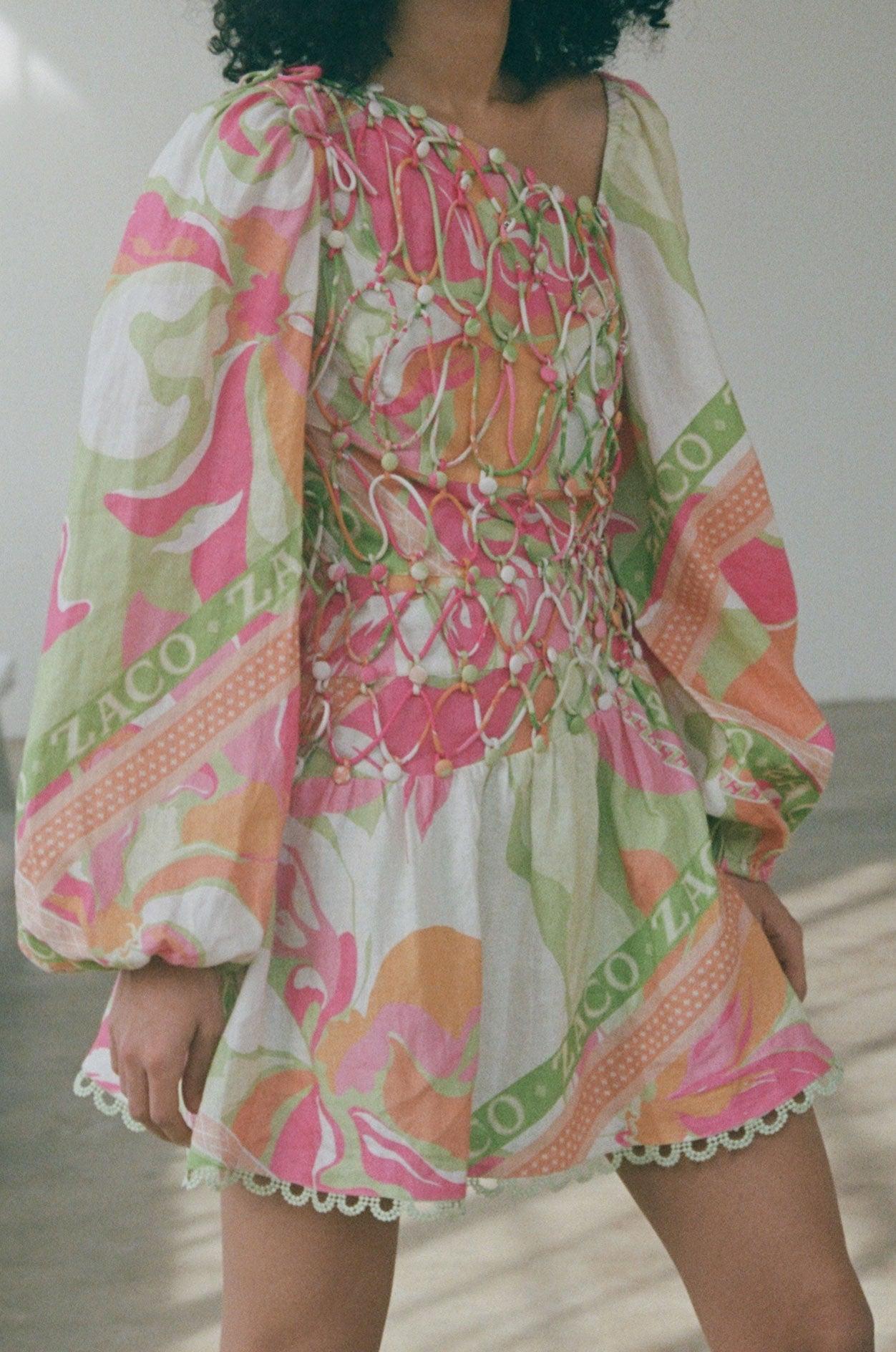 Allegra Lace Up Dress - Calista Spring Product Image