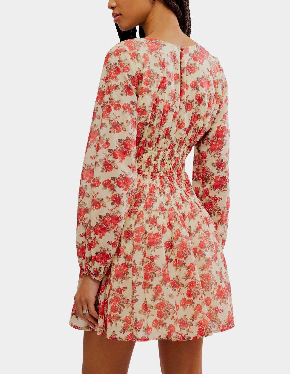 FREE PEOPLE Keep You Womens Mini Dress - RED COMBO Product Image