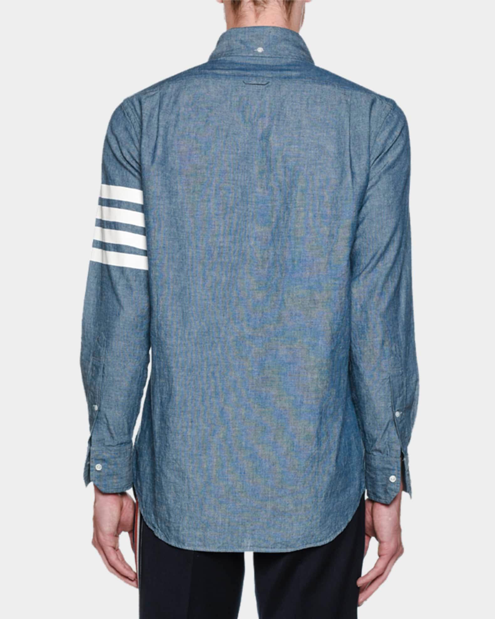 Men's Chambray Long-Sleeve Shirt Product Image