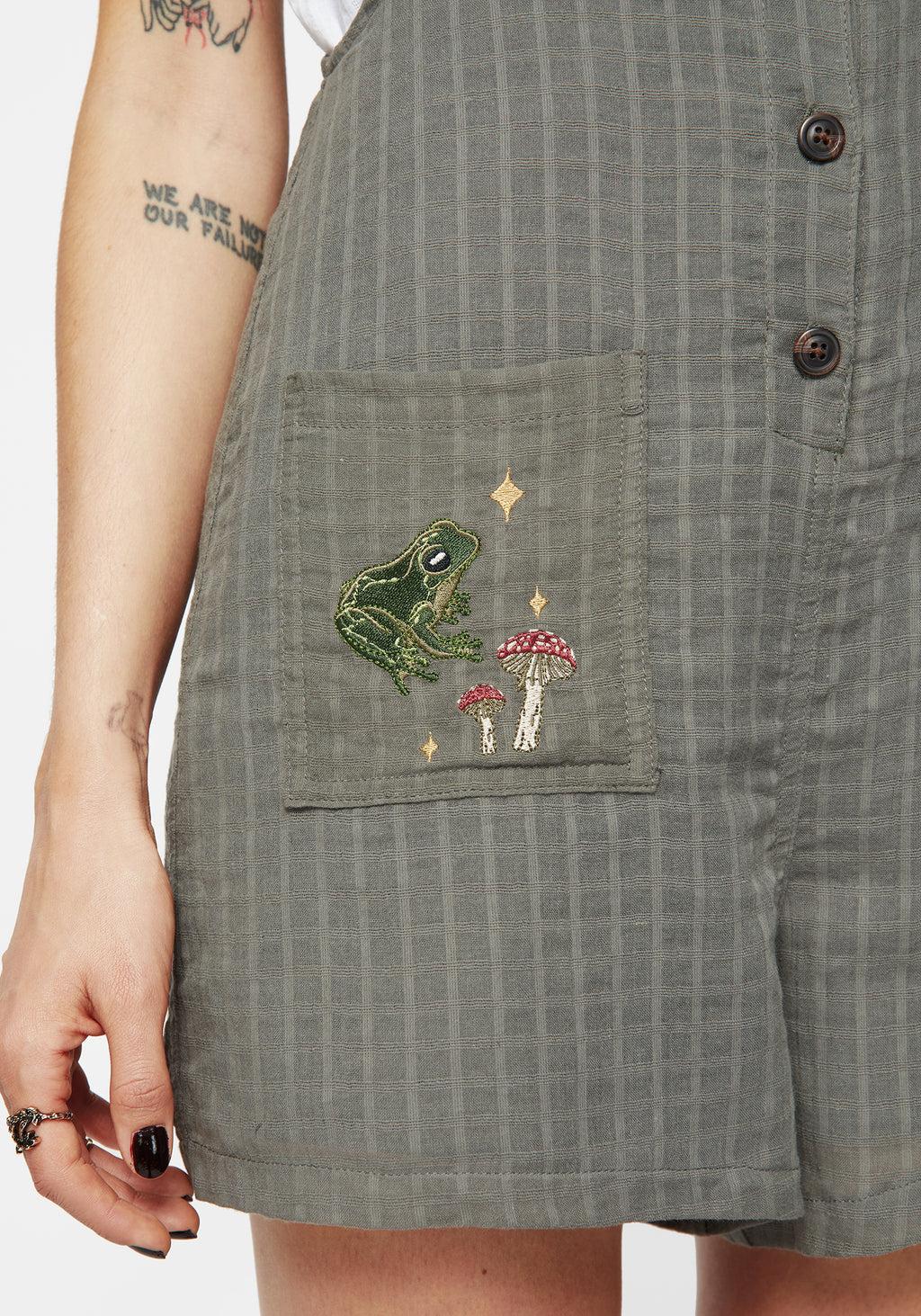 Koax Cotton Embroidered Cami Playsuit Product Image