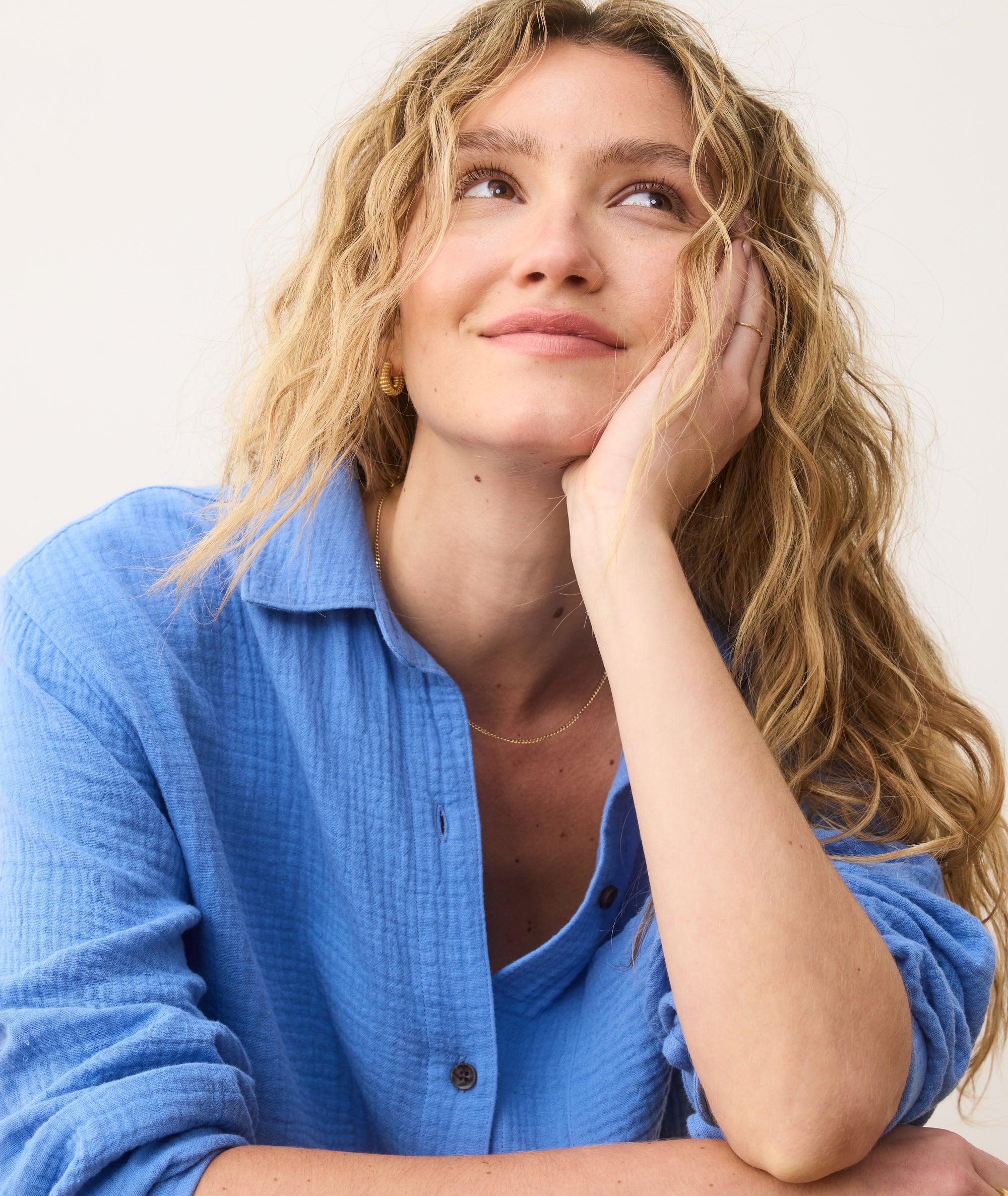 Jane Relaxed Double Cloth Shirt Product Image