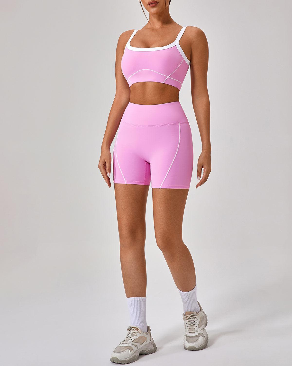 Pink High Stretch Yoga Pants Product Image