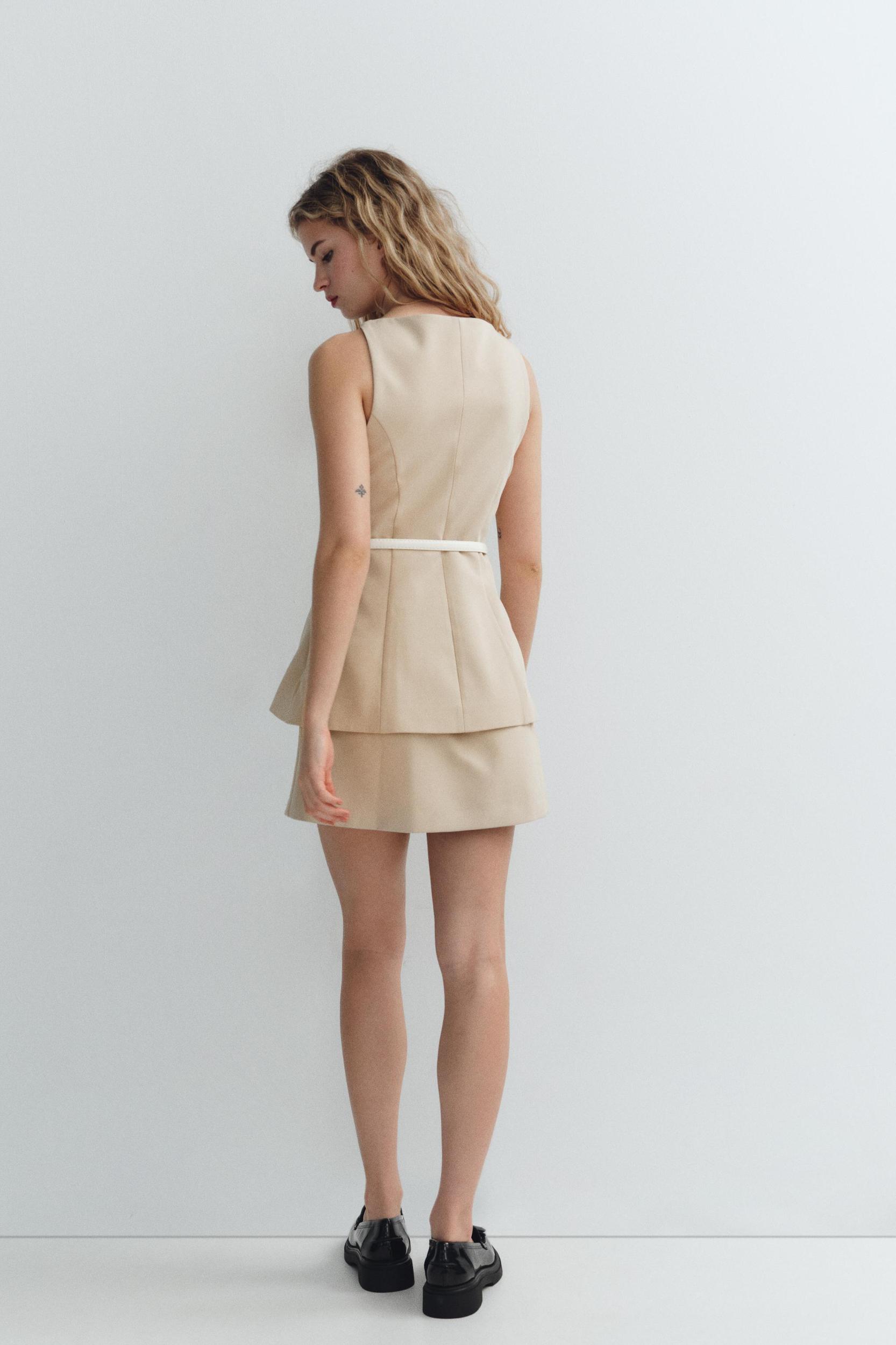 BELTED MINI DRESS Product Image