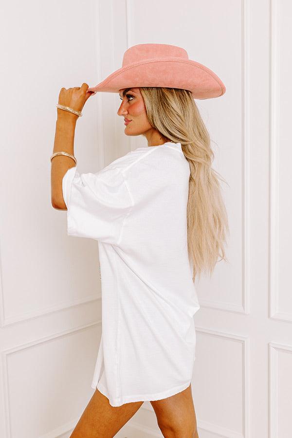 Dreamer Tour Oversized Distressed Tee Product Image