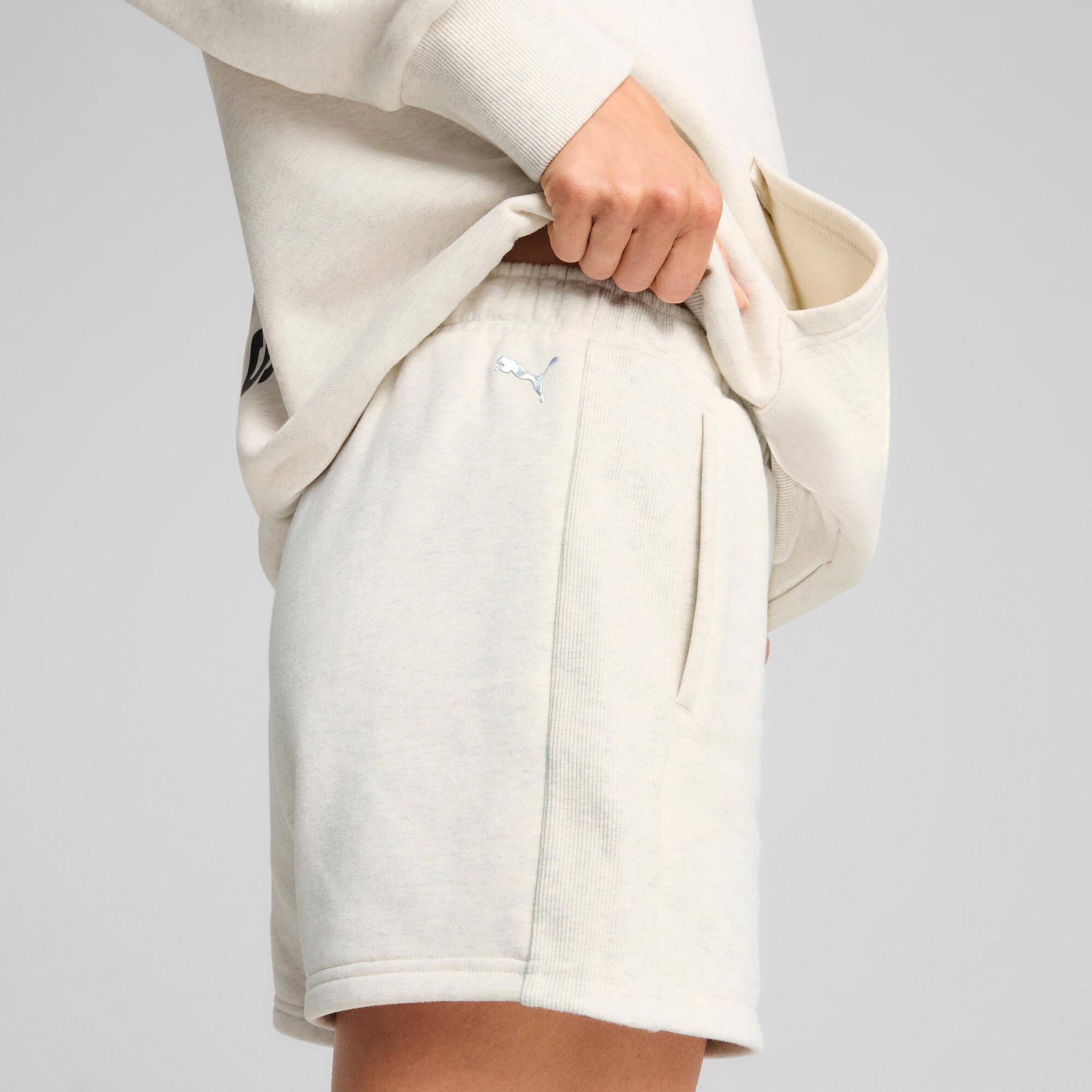 PUMA Stewie Prism Women's Basketball Shorts in Grey Product Image