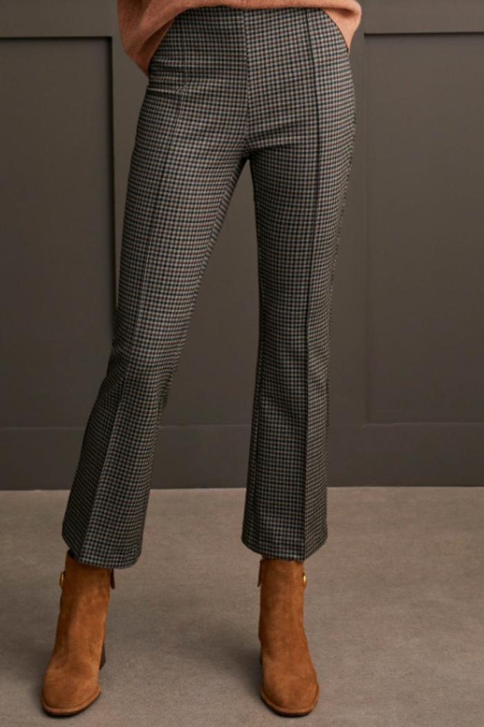 Plaid Pull-On Ankle Pant Product Image