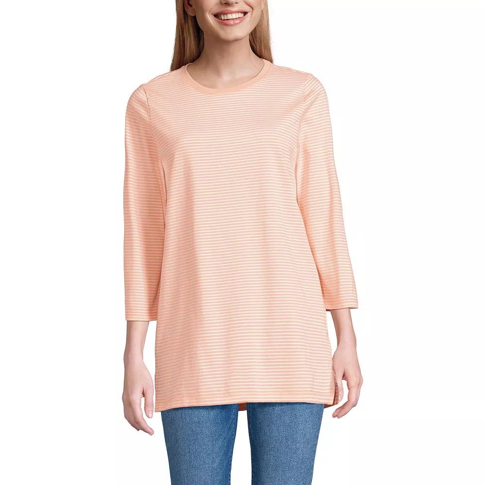 Women's Lands' End Supima Cotton Crewneck Tunic,  Product Image
