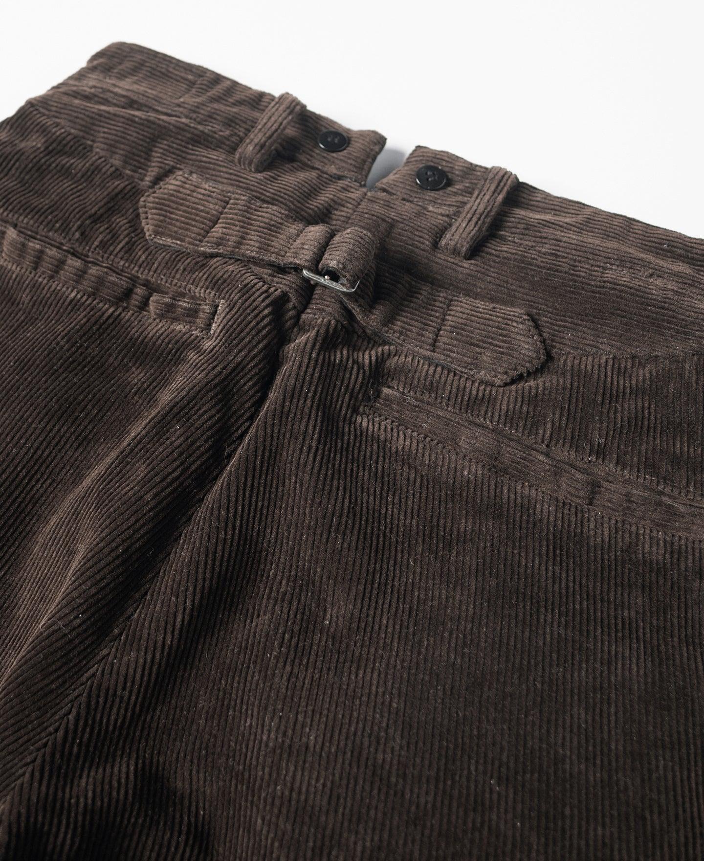 1920s Heavy-Duty Corduroy Work Pants - Brown Product Image