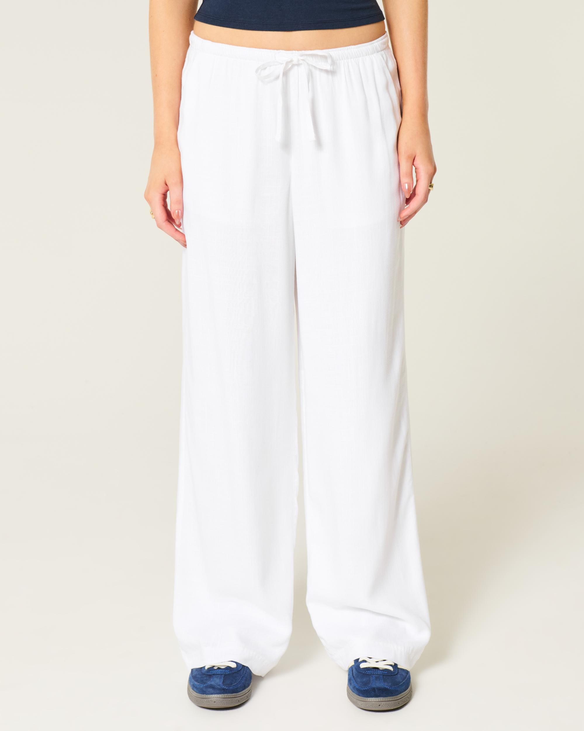 Low-Rise Baggy Pull-On Pants Product Image