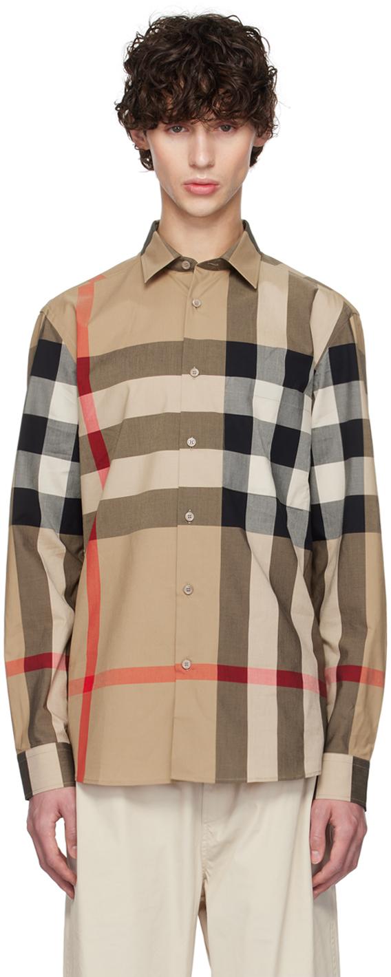 checkered cotton shirt Product Image