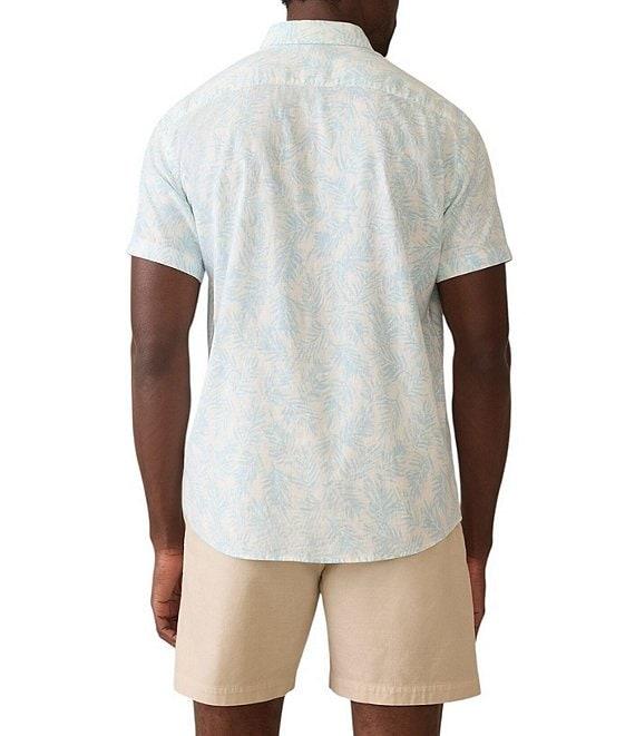 Faherty Breeze Beach Print Short Sleeve Woven Shirt Product Image