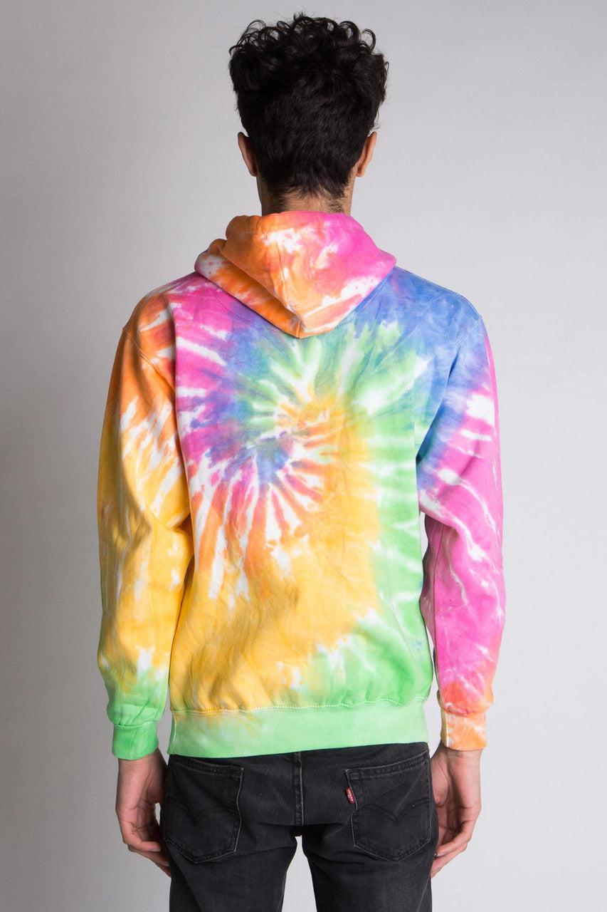 Pastel Rainbow Tie Dye Hoodie Product Image
