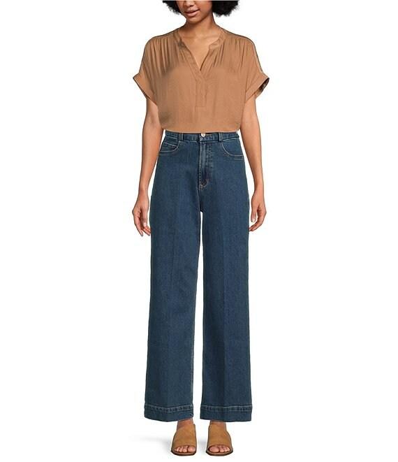 Dear John Audrey High-Rise Wide-Leg Full Length Jeans Product Image