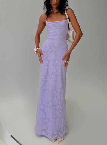 Celena Maxi Dress Lilac Burnout Product Image