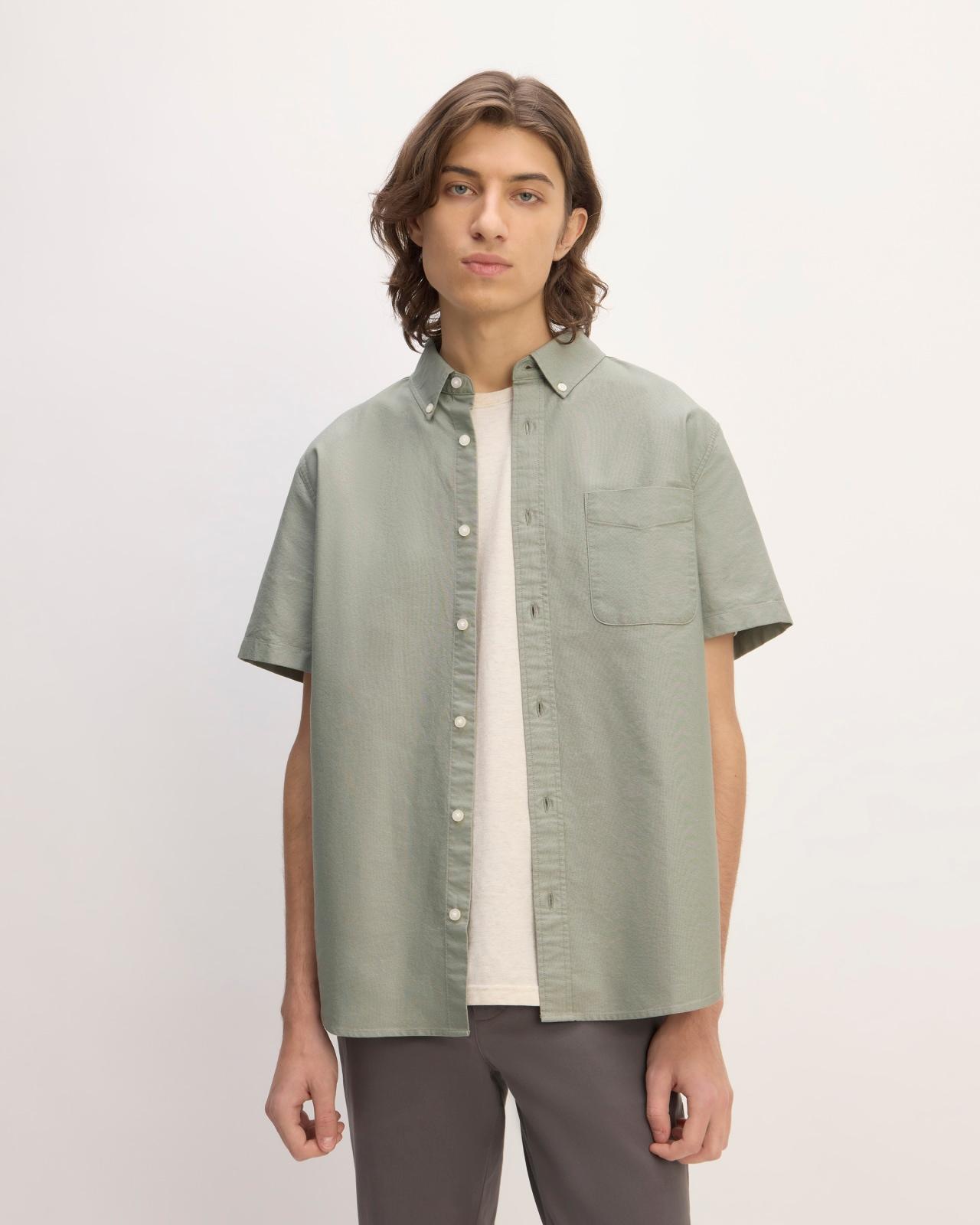 Mens Organic Short Sleeve Oxford Shirt by Everlane Product Image