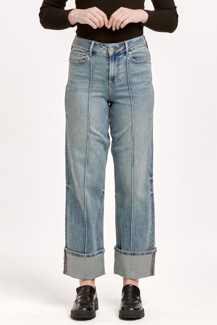 Holly Super High Rise Rolled Cuff Jeans Product Image