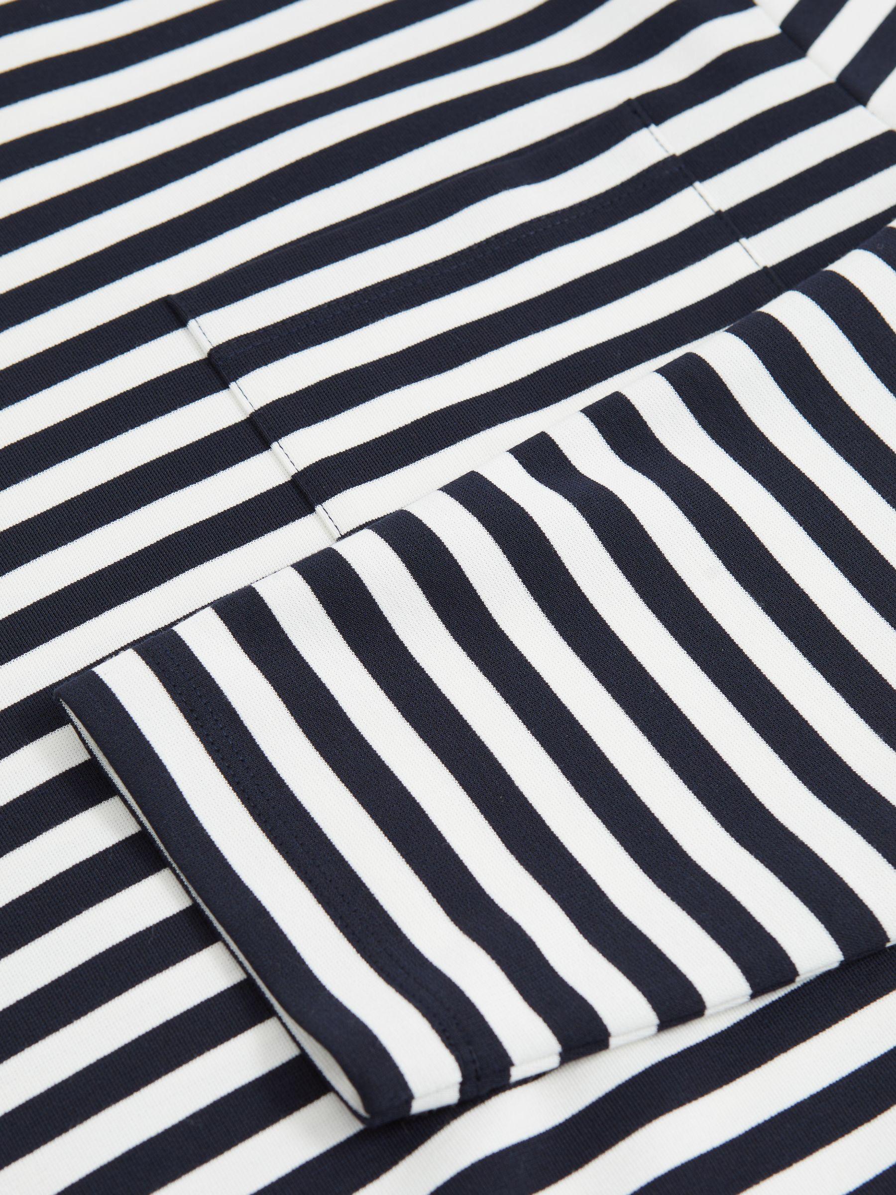 Striped Crew-Neck T-Shirt in Navy/White Product Image