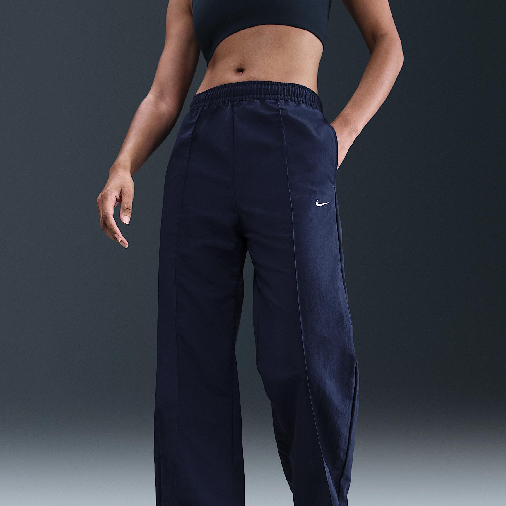 Womens Nike Sportswear Everything Wovens Mid-Rise Open-Hem Pants | FQ3588-410 Product Image
